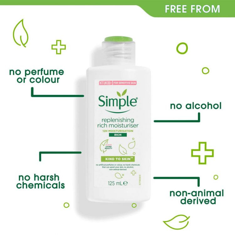 Simple Kind To Skin Replenishing Rich Moisturiser - 125ml (Hungary)