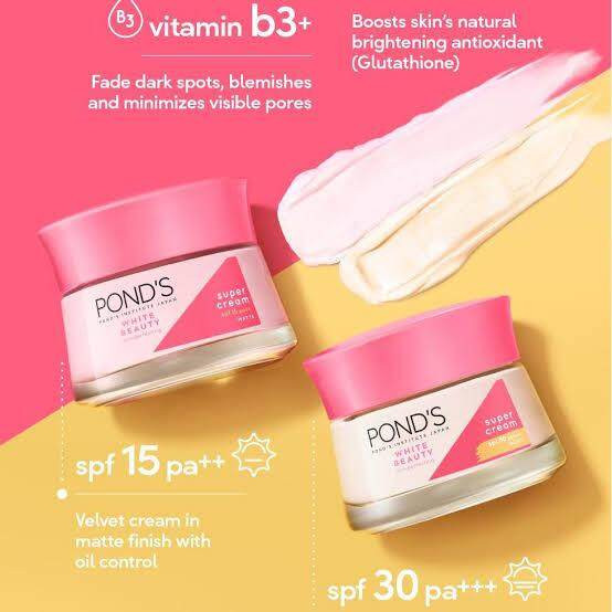 Ponds White Beauty Super Cream SPF15 PA++ Matte - 50g (Thailand)