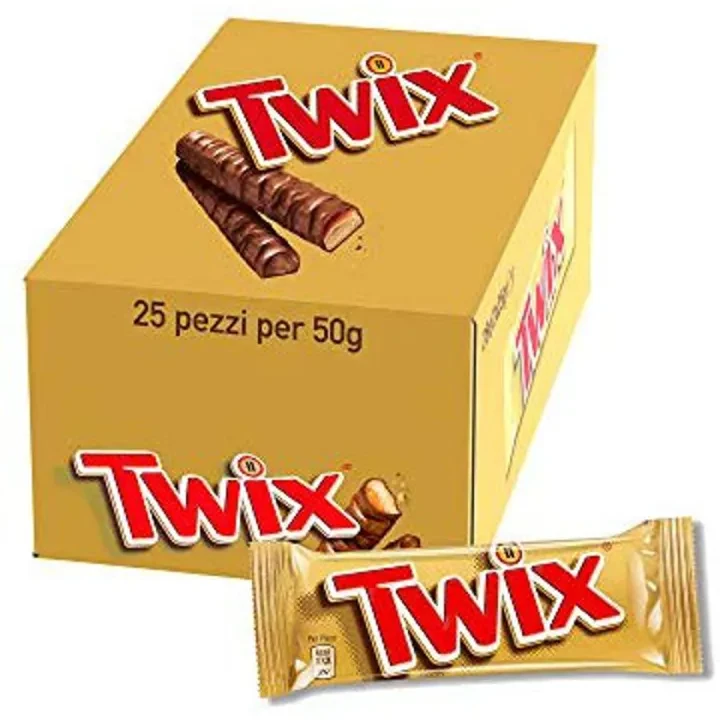 Twix chocolate Bar Full Box( 25*50 g) pcs - 1250 g