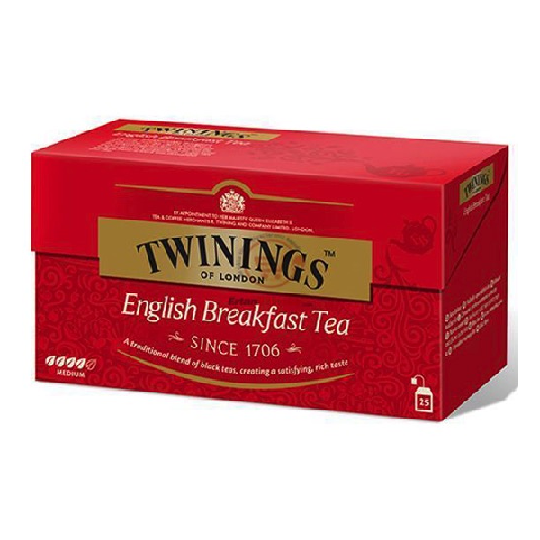 Twinings English Breakfast Tea - 25 Bags (U.K)