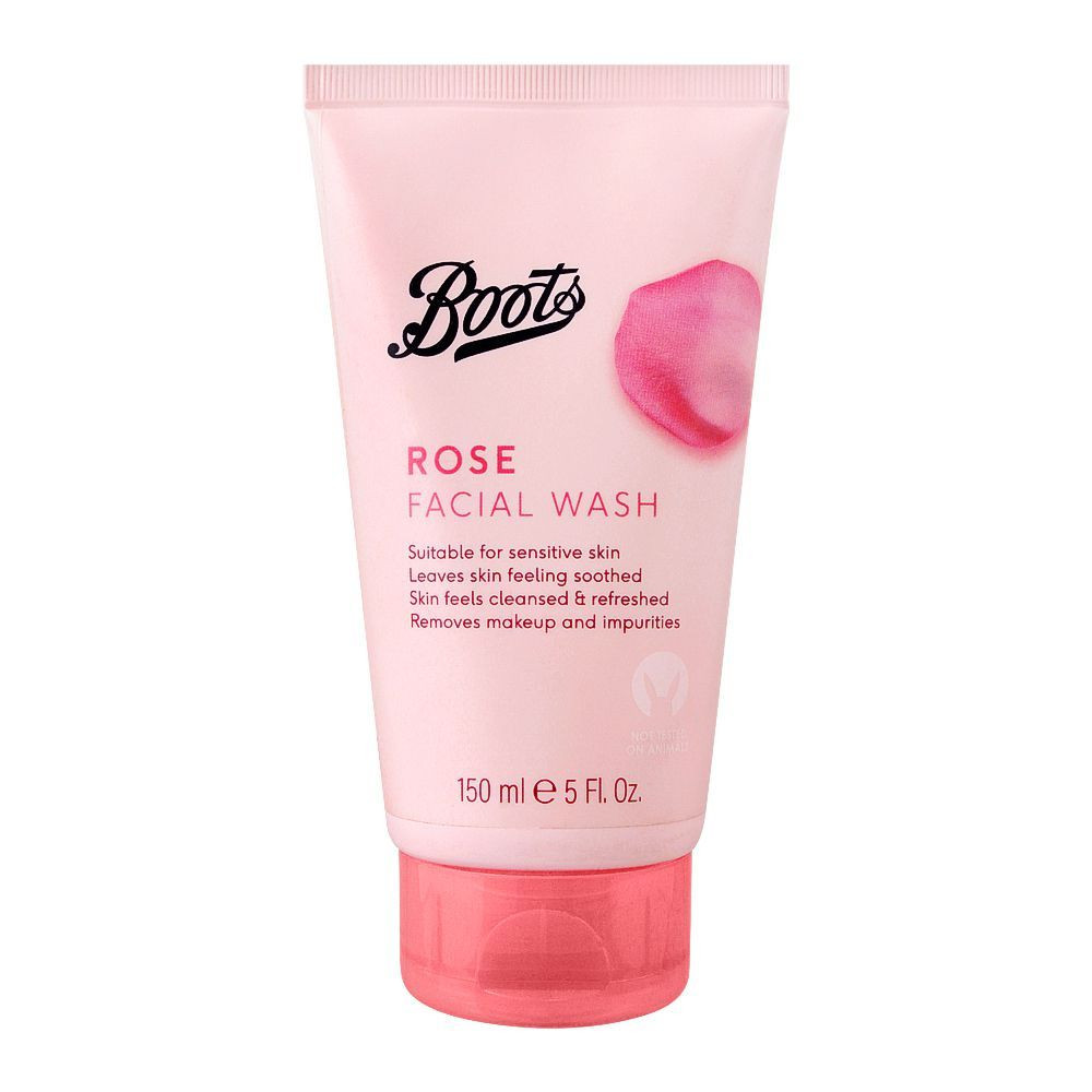 Boots Rose Facial Wash Suitable for Sensitive Skin - 150ml (China)