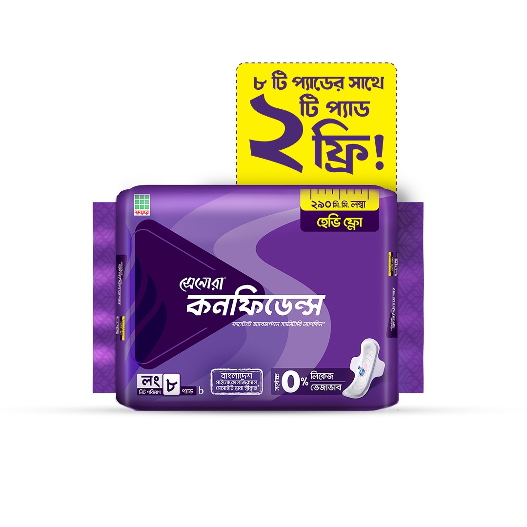 Senora Confidence Heavy Flow 290mm - 8 Pads (Buy 1 & Get 2 Pads FREE)