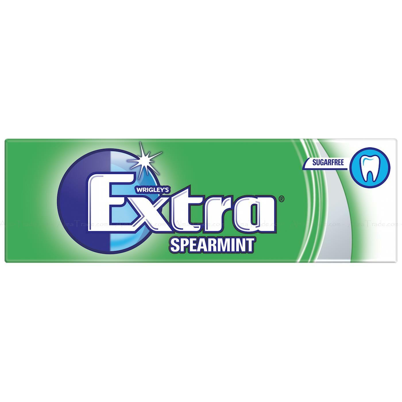 Wrigleys Extra Spearmint Chewing Gum Sugarfree - 14g (Imported from UK)