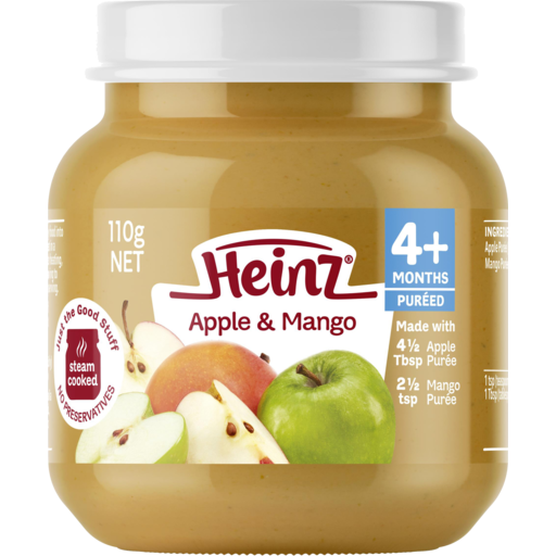 Heinz Apple & Mango Custard 4+Months - 110g (Australia)