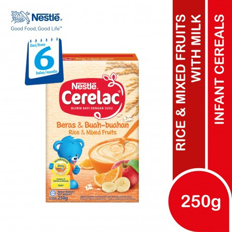 Nestle Baby Cerelac Rice & Mixed Fruits (6 Month) - 250g (Malaysia)