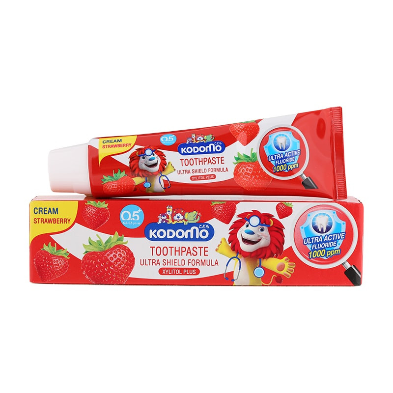 Kodomo Strawberry Toothpaste Cream Ultra Shield Formula (0.5 Years Up) - 40g (Thailand)