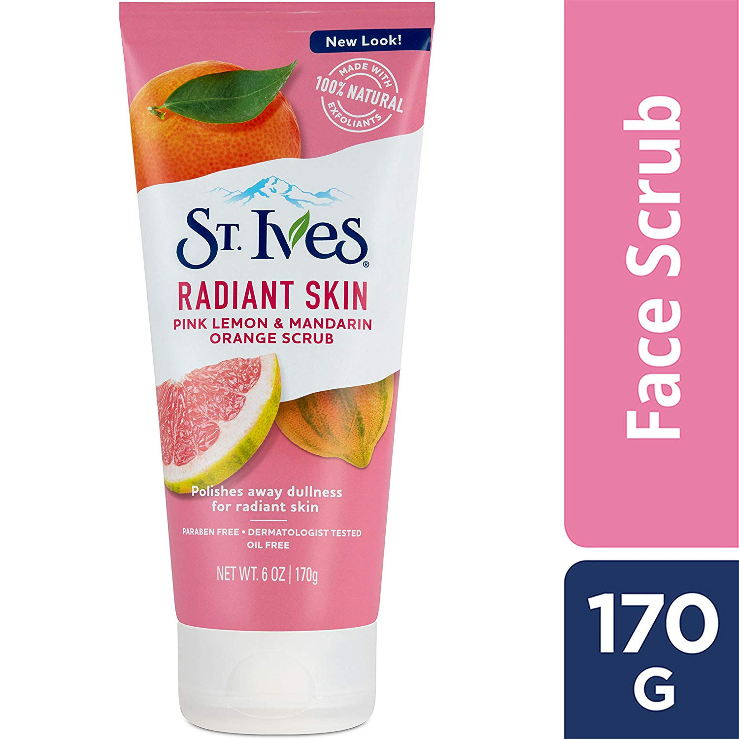 St. Ives Radiant Skin Pink Lemon & Mandarin Orange Scrub - 170ml (U.K)