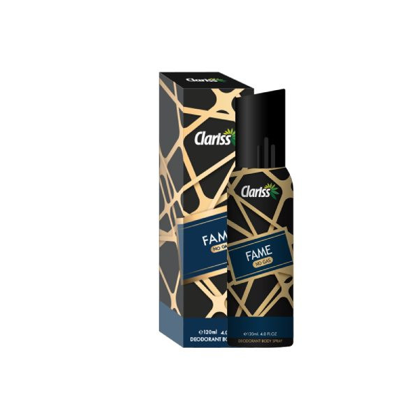 Clariss Fame No Gas Deodorant Body Spray - 120ml (UAE)