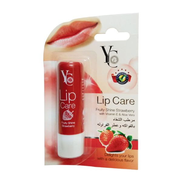 YC Fruity Shine Strawberry Lip Balm - 3.8g