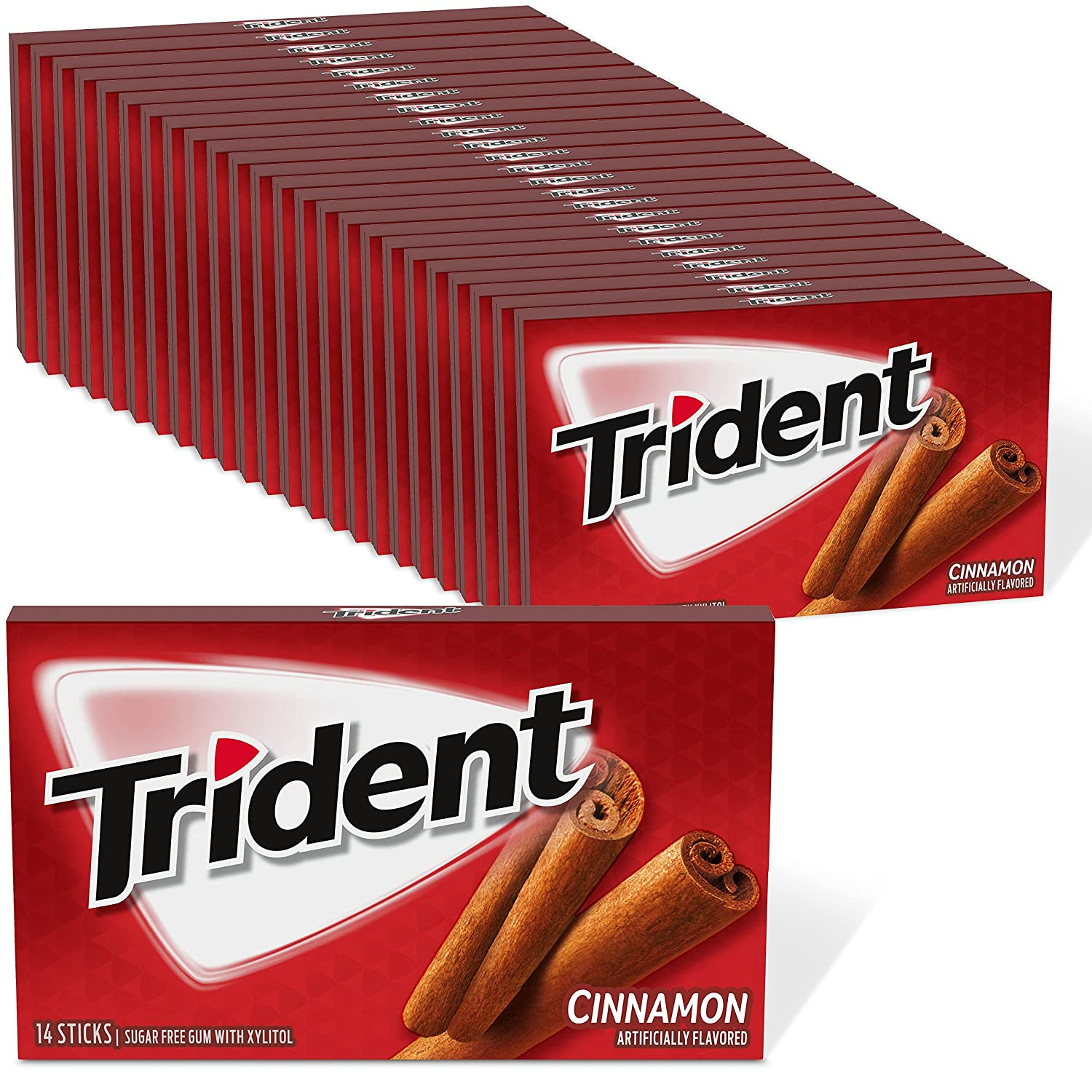 Trident Sugar Free Gum Cinnamon - 14 Sticks