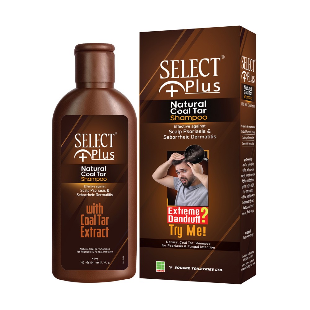 Select Plus Natural Coal Tar Shampoo 75 ml