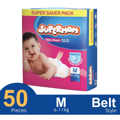 Supermom Baby Diaper - Large - 40 pcs, super saver pack