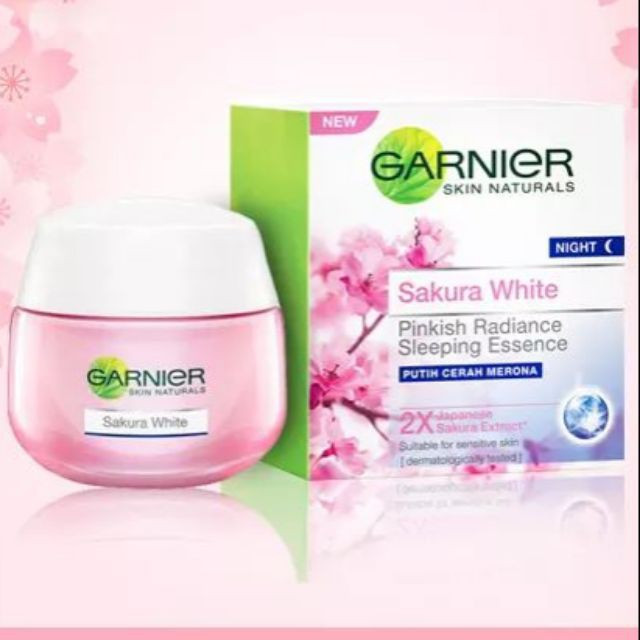 Garnier Sakura White Pinkish Glow Night Cream - 50ml (Indonesia)