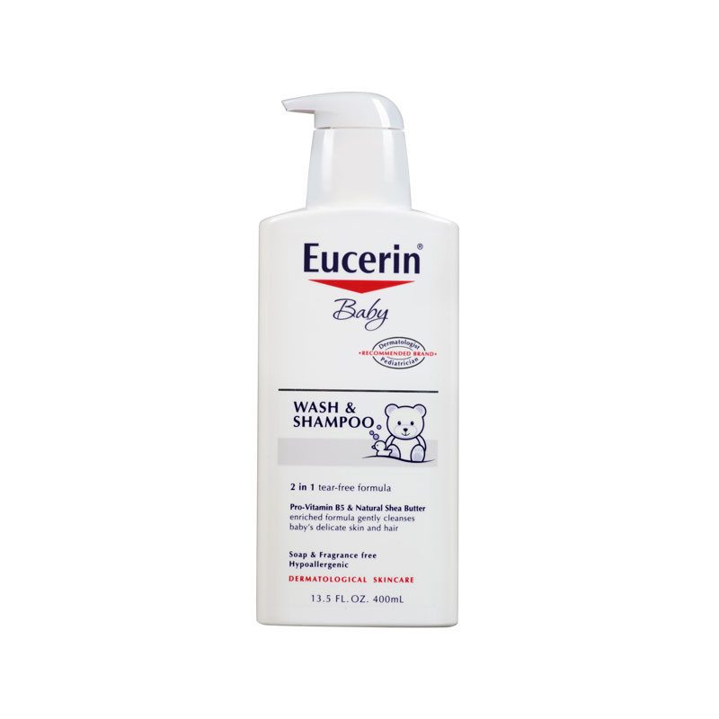 Eucerin Baby Wash & Shampoo - 400ml (Mexico)