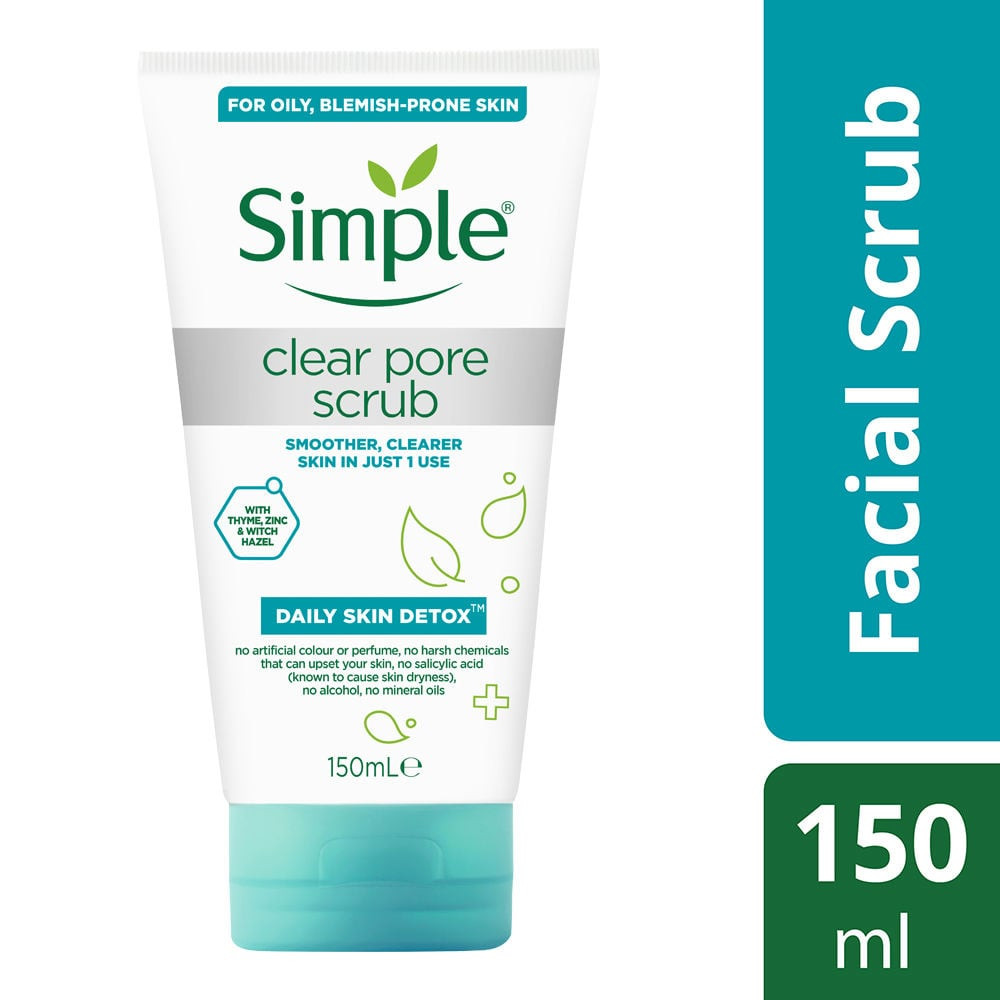 Simple Daily Skin Detox Clear Pore Scrub 150ml -