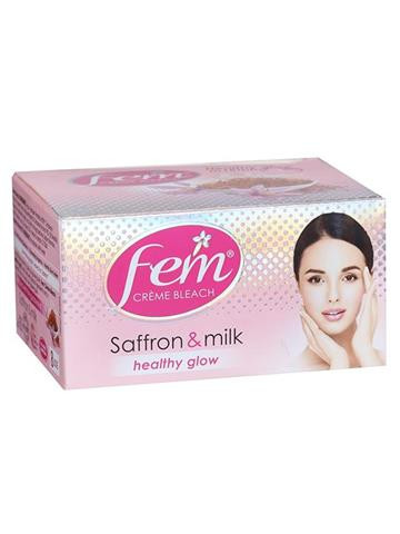 Fem Creme Bleach Saffron & Milk Healthy Glow Cream - 24g