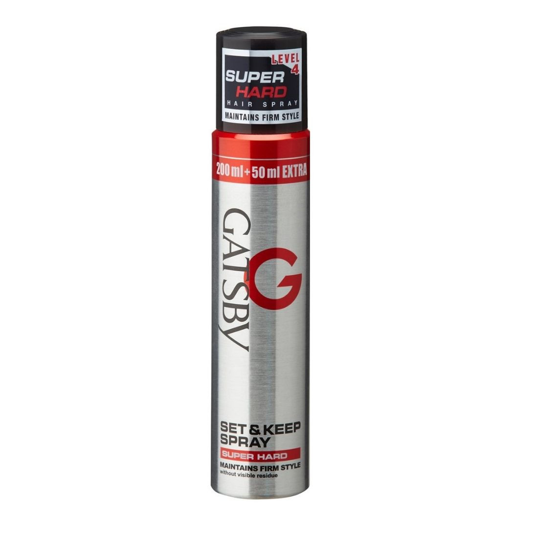 Gatsby Set And Keep Hair Spray Super Hard - 250ml (Indonesia)