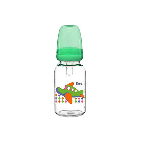 Angel Stony Round Shape Baby Plastic Feeder Bottle (RXA-4C2) - 120ml