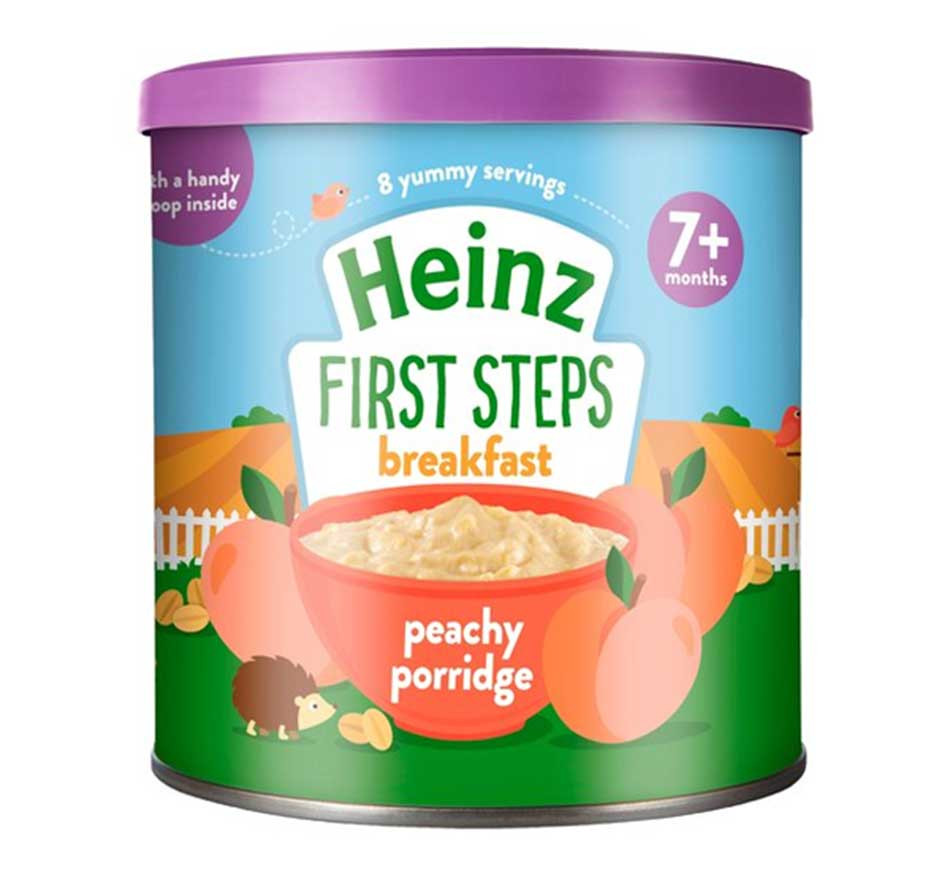 Heinz First Steps Breakfast Peachy Porridge 7+m - 240g (UK)