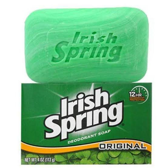 Irish Spring Original Deodorant Soap 12H Fresh - 104.8g (Mexico)