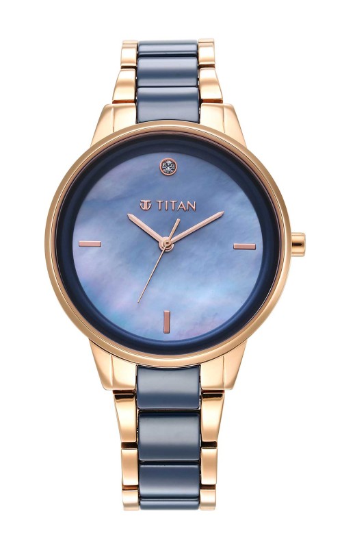 Titan 95213KD03 Chain Bracelet Watch for Female